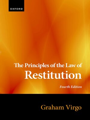 cover image of The Principles of the Law of Restitution